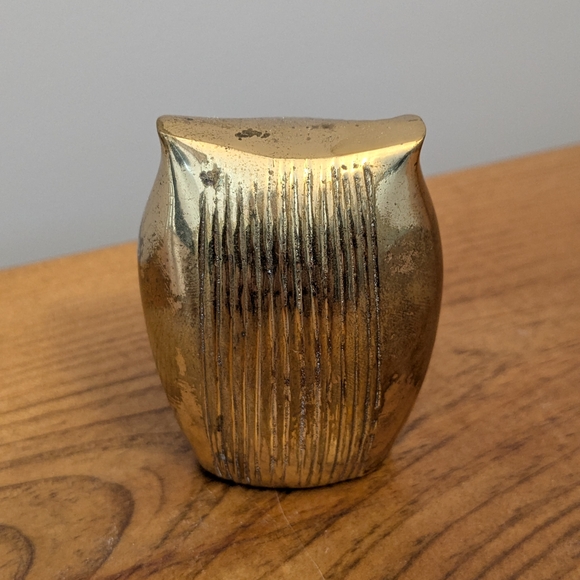 Vintage Brass Owl Figurine 🦉 - Picture 5 of 13